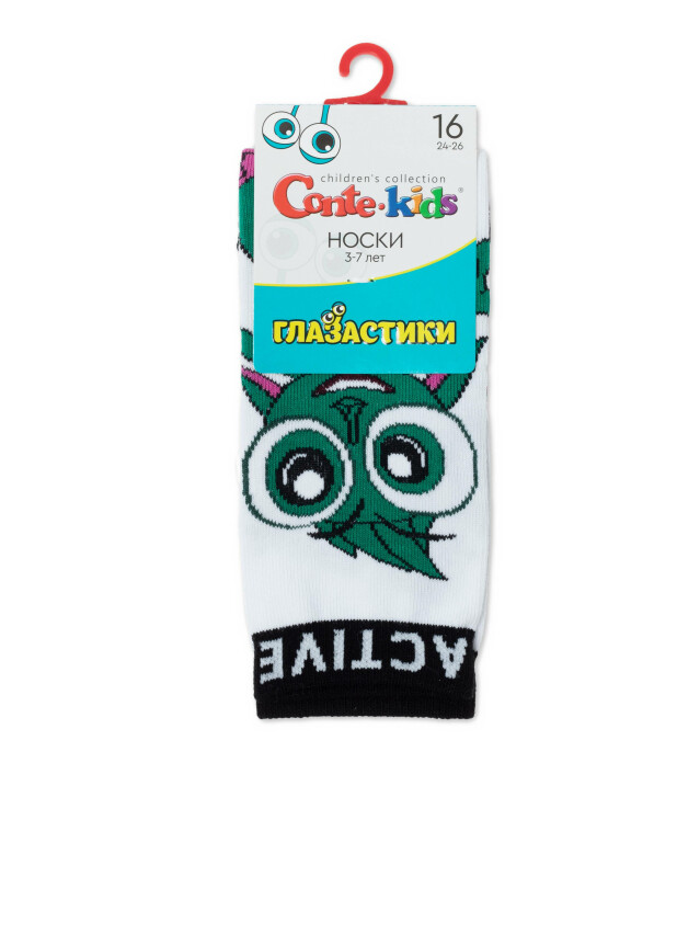 Носки дет. CK TIP-TOP (глазастики) 21С-9/1СП, р.16, 620 белый - 1