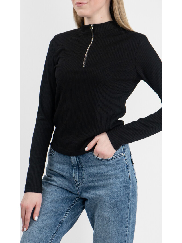 Джемпер женский EL 13323, L, black/zip - 1