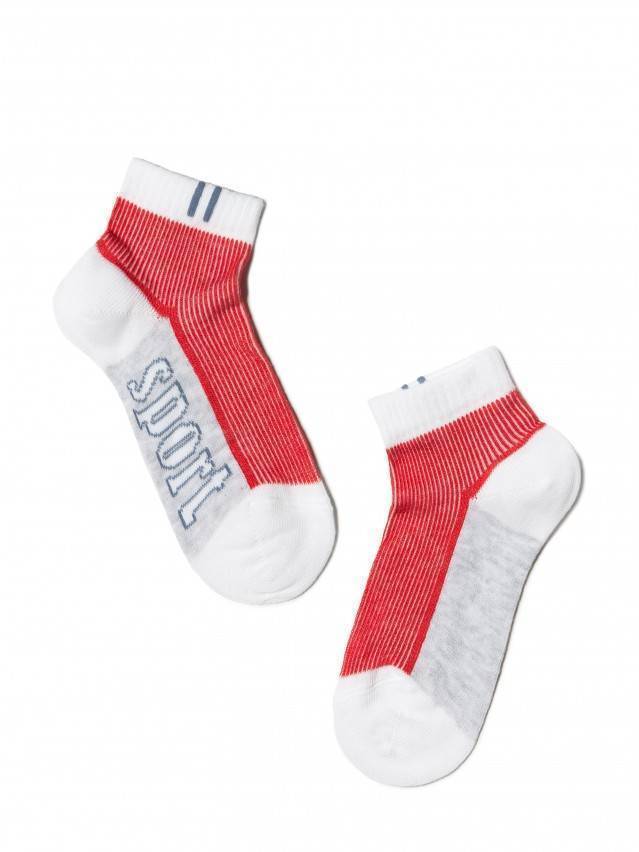 Носки детские ACTIVE (короткие) 13С-34СП, p. 14, белый-красный, рис. 309 - 1