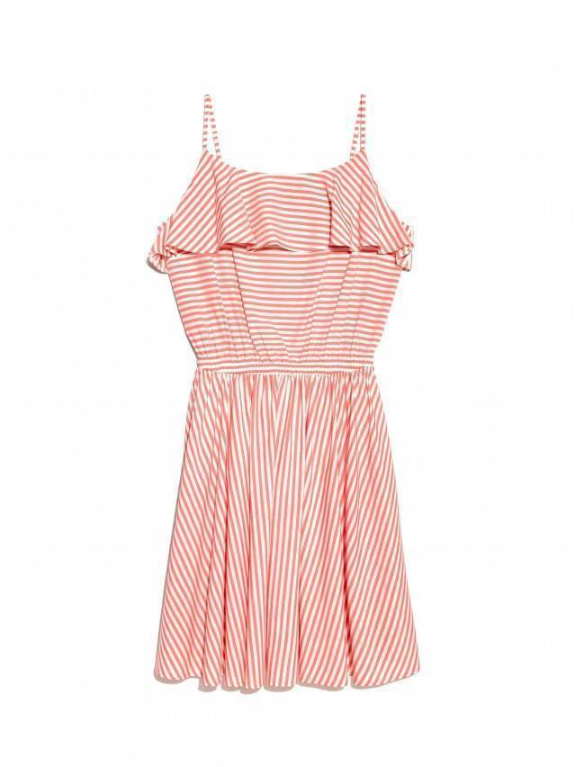 Платье LPL 911, р.170-84-90, white-coral - 1