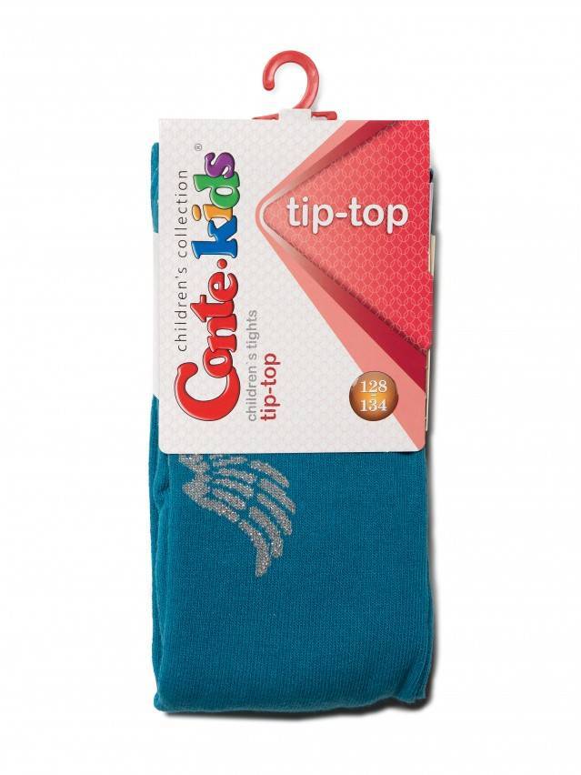 Колготки хлопковые детские TIP-TOP (люрекс) 7С-78СП, p. 128-134, бирюза, рис. 411 - 3