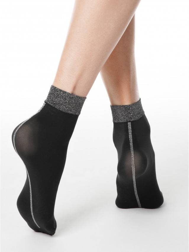 Носки полиамидные женские FANTASY (люрекс) 16С-125СП, р. 36-39, nero - 2