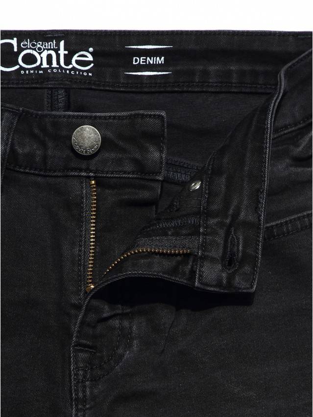 Джинсы skinny с высокой посадкой CON-148, р.170-90, washed black - 4