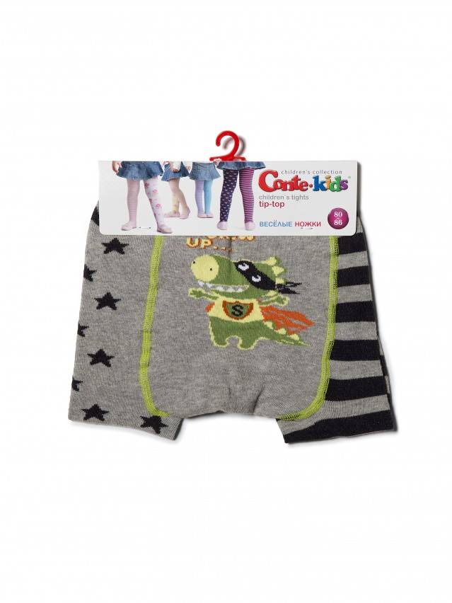 Колготки хлопковые детские TIP-TOP (веселые ножки) 14С-79СП, p. 62-74, серый, рис. 358 - 3