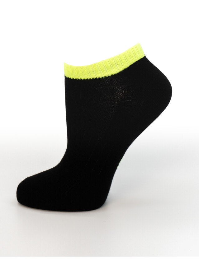 Носки MS M0305S Fancy (ультракороткие) р.42-45, 49 черно-салатовый - 2