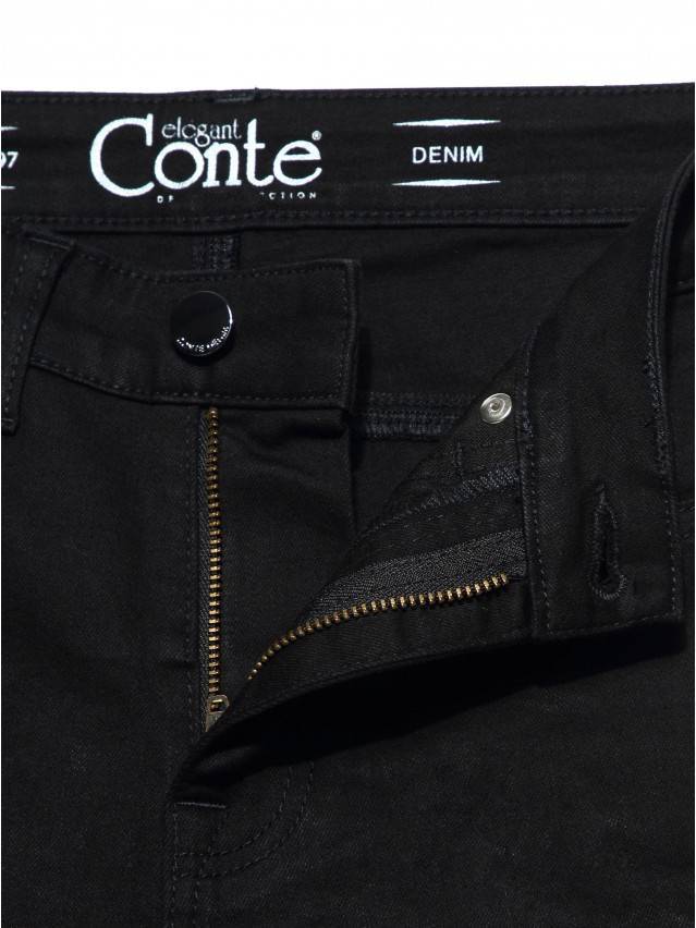 Джинсы skinny с высокой посадкой CON-149, р.164-90, deep black - 7