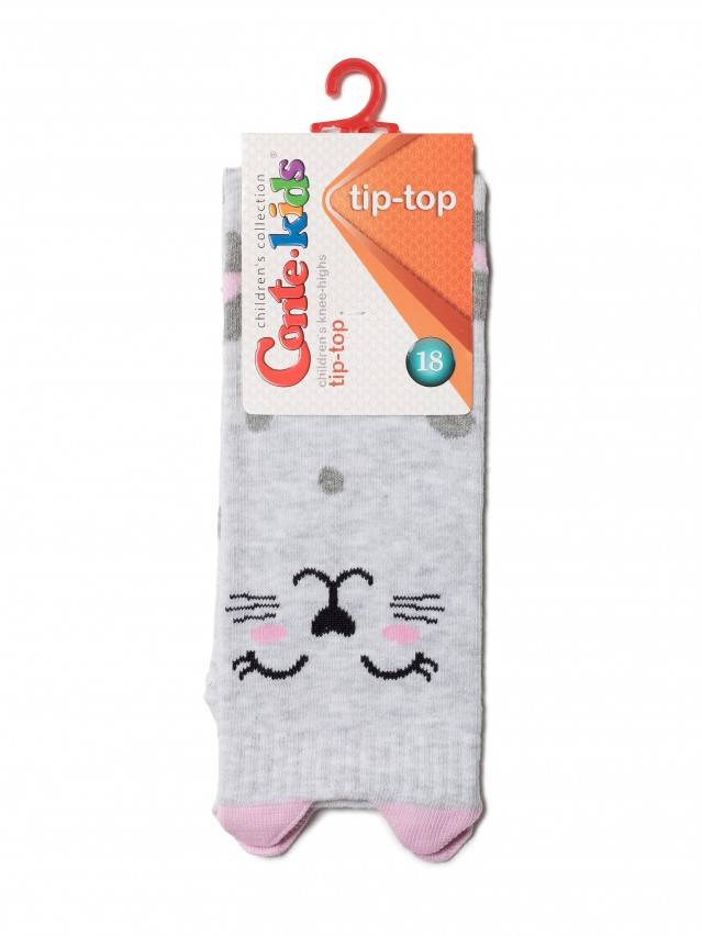 Гольфы детские TIP-TOP (мордашки) 19С-141СП, р.14, 044 светло-серый - 2