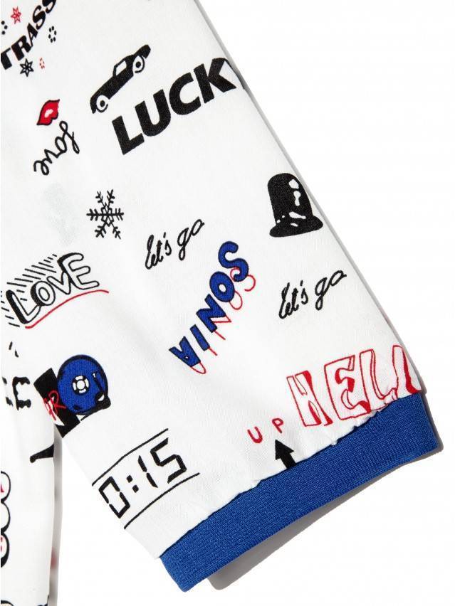 Блузка LBL 886, р.170-84-90, white-ultramarine - 5