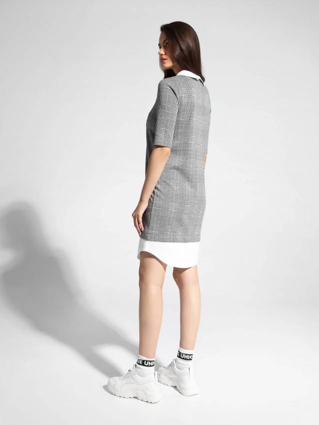 Платье LPL 1052, р.170-84-90, grey-ivory check - 3