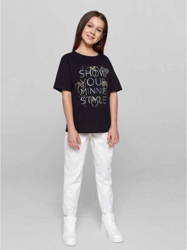 Футболка для девочки CE DISNEY DD 1249, р.98,104-52, black - 1