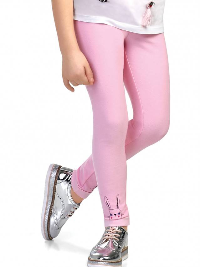 Леггинсы для девочек FLUFFY, р.104,110-56, pink - 3