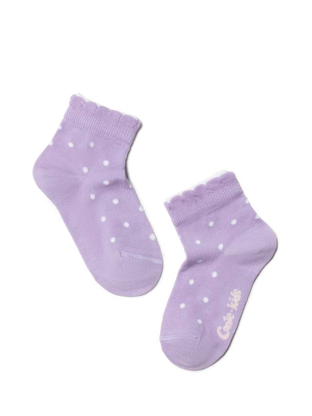 Носки хлопковые детские TIP-TOP (2 пары, пикот) 7С-90СП,7С-100СП, p. 12, белый-сиреневый, рис. 705 - 3