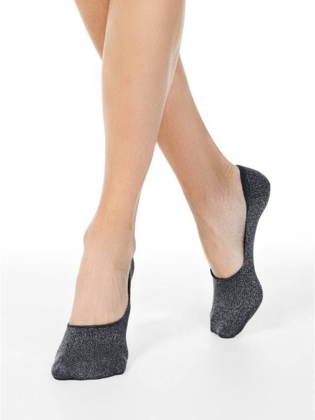 Подследники женские хлопковые CE CLASSIC (люрекс) 17С-62СП, р.36-37, 000 черный - 1