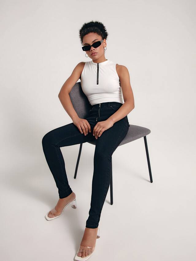 Брюки джинсовые женские CE CON-441, р.170-102, washed black - 3