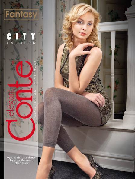 

Джеггінси жіночі Conte ⭐️, Grafit;grigio;marino;nero, Меланжеві легінси CITY