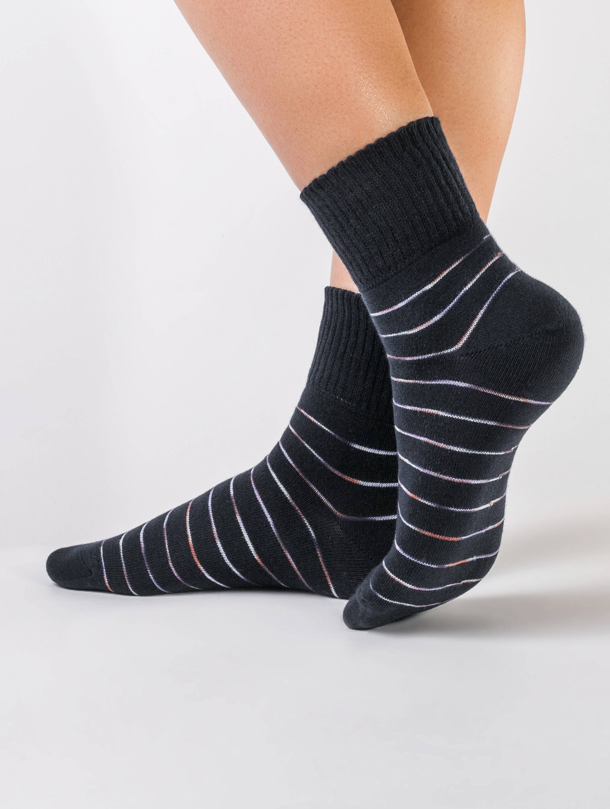 

Шкарпетки жіночі Conte ⭐️, Баклажан;лавандовий;південна ніч, COMFORT (резинка MAXI)