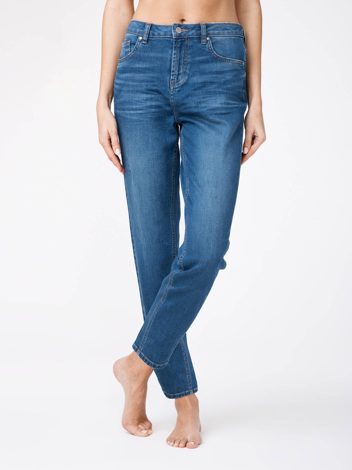 

штани джинсові Conte ⭐️, Authentic blue, Ультракомфортні eco-friendly джинси Relaxed Mom CON-137