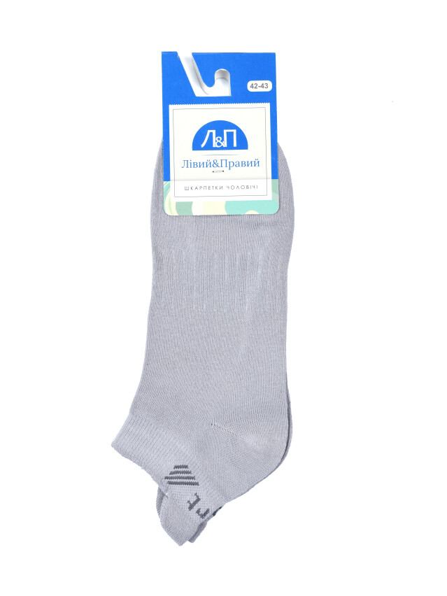 Шкарпетки чол. Л&П 223 (короткі з язичком),р.40-41, 05 св.сірий - 2
