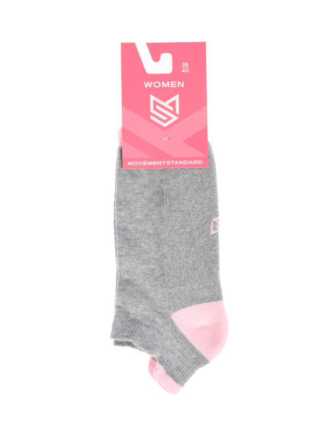 Жіночі шкарпетки M0104S (махрова стопа) р.36-40, 16 сірий-рожевий - 2