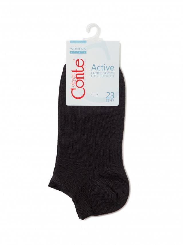 Шкарпетки жіночі бавовняні ACTIVE (ультракороткі) 15С-46СП, р. 23, 000 чорний - 3