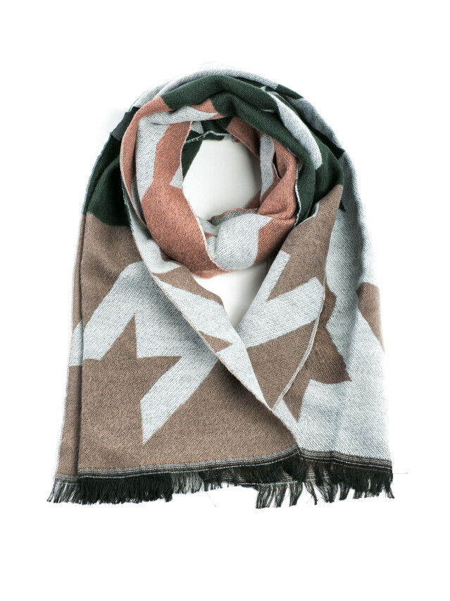 Аксесуар ESLI Шарф жіночий ES109, р.180,0х50,0, сіро-рожевий - 1