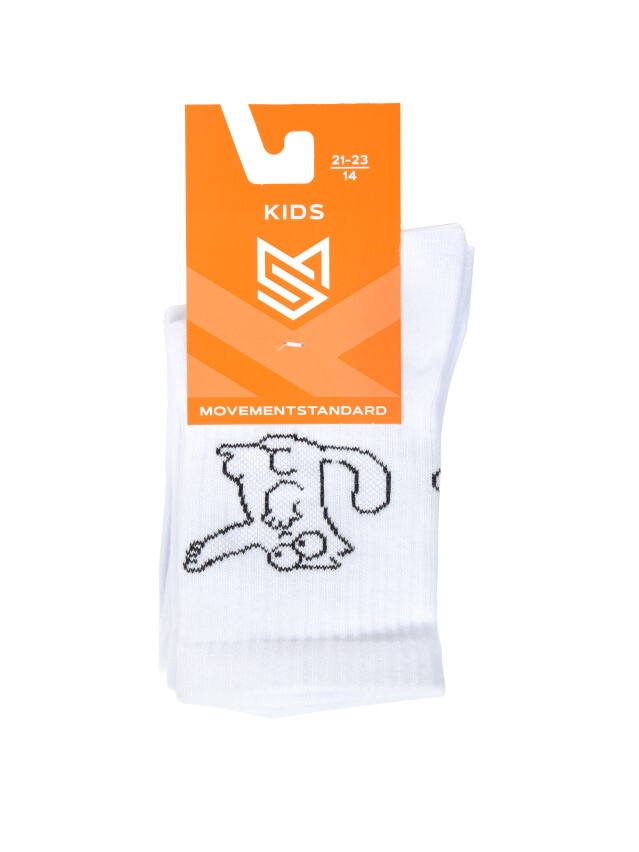 Шкарпетки дит. MS M0401S/2, р.21-23, 32 білий (2 пари) - 6