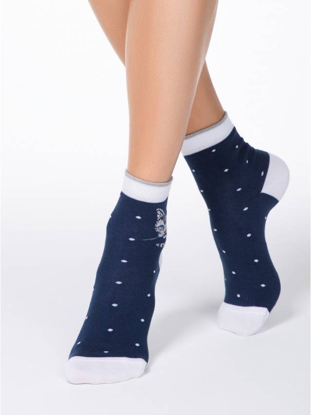 Шкарпетки жіночі бавовняні CLASSIC 17С-46СП, р.36-37, 119 темно-синій - 1