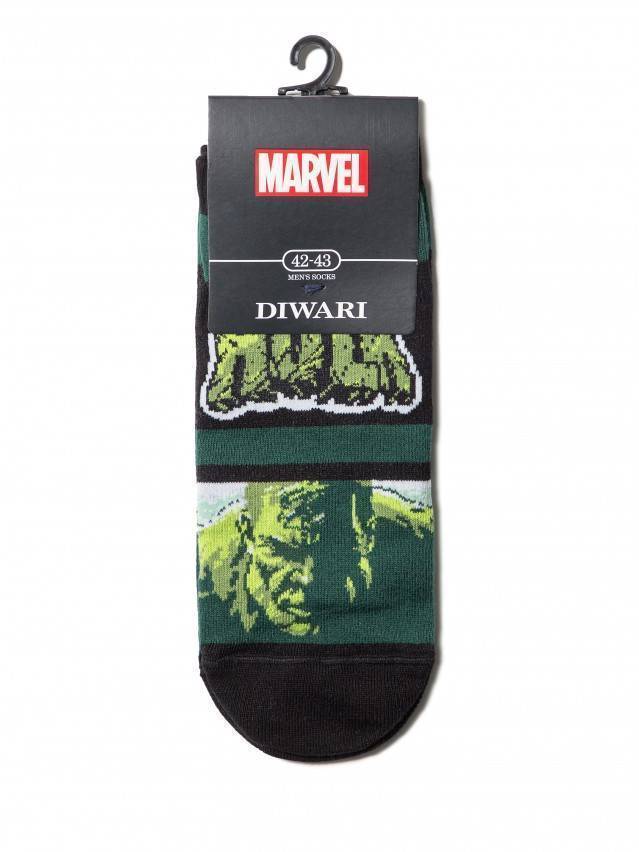 Укорочені чоловічі шкарпетки з бавовни із зображенням супергероїв «MARVEL». Шкарпетки з Людиною-Павуком, Халком, Залізною Людиною і - 3