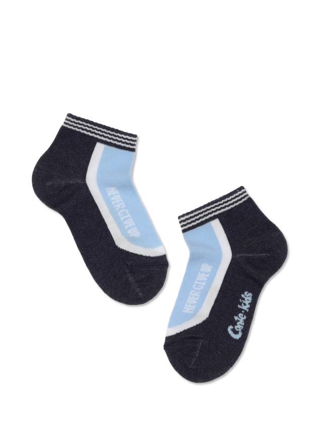 Дитячі шкарпетки з бавовняної меланжевої нитки, з укороченим паголенком, спортивного призначення, з малюнками. Для дівчаток і - 1