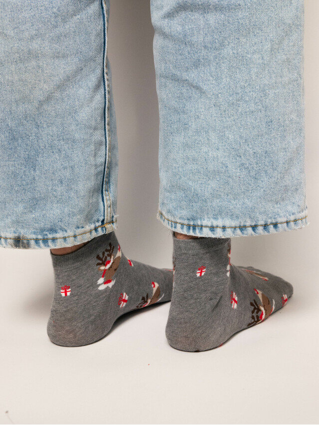 Шкарпетки чоловічі 136 41-43 004 сірий-меланж - 2