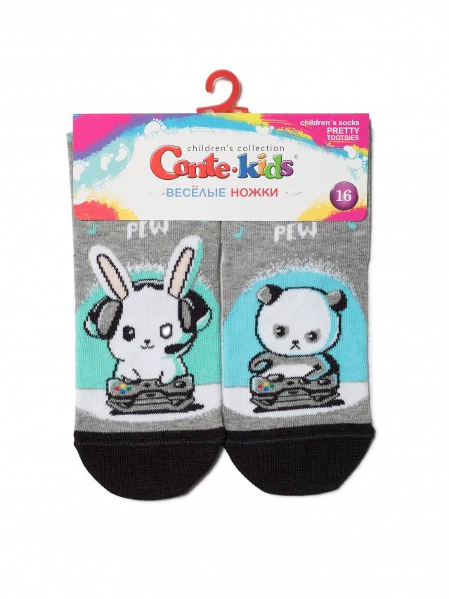 Комфортні теплі махрові дитячі шкарпетки з бавовни, з малюнками «ляльки тільди». Для дівчаток. - 2