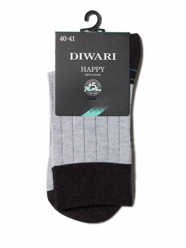 Шкарпетки чоловічі HAPPY, р. 25, 048 чорний-сірий - 2