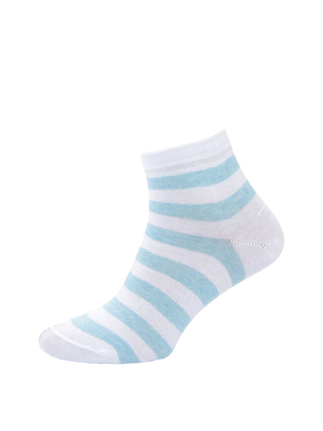 Шкарпетки жіночі MS M0103S, р.36-40, 00 білий-блакитний - 1