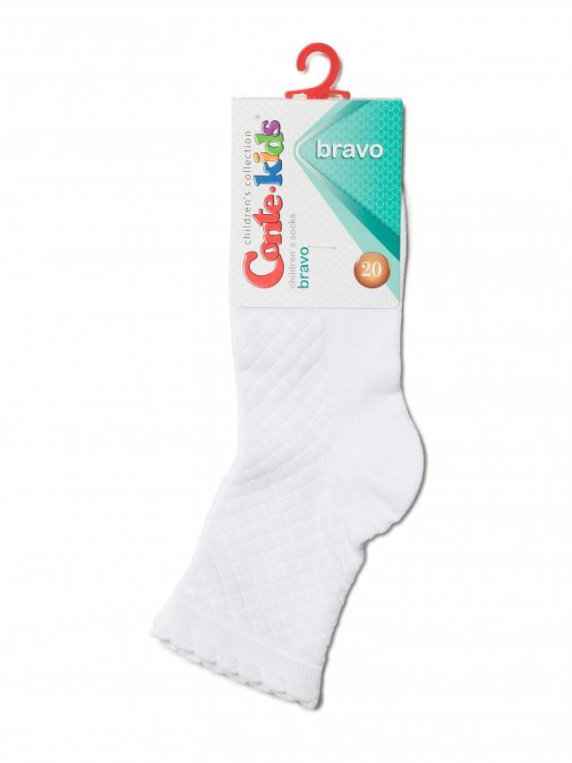 Шкарпетки дитячі BRAVO 14С-13СП, р. 20, 187 білий - 2