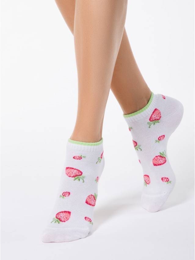 Шкарпетки жіночі бавовняні CLASSIC (короткі),р. 23, 109 білий - 1