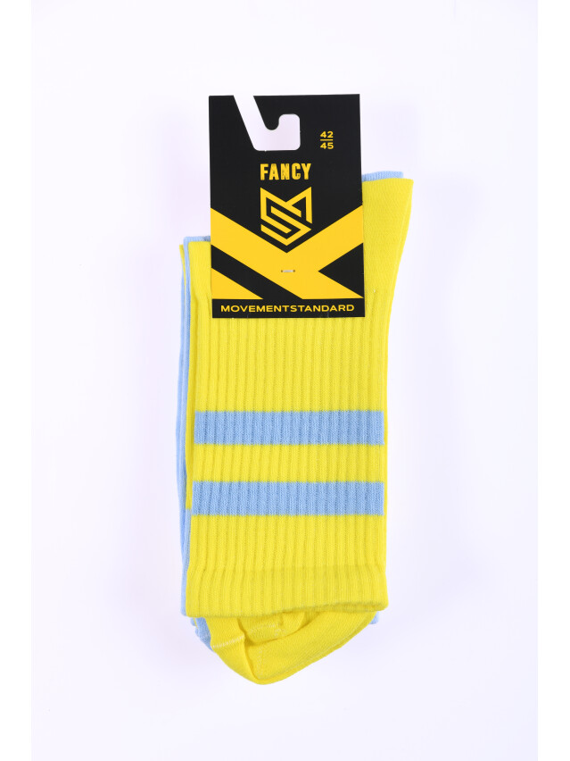 Шкарпетки M0301/2S Fancy (2 пари),р.42-45, 00 жовто-блакитний - 4