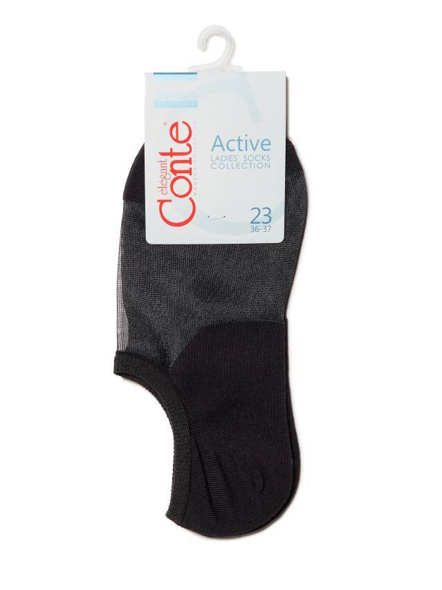 Шкарпетки жіночі бавовняні ACTIVE (ультракороткі) 18С-4СП, р.36-37, 000 чорний - 3