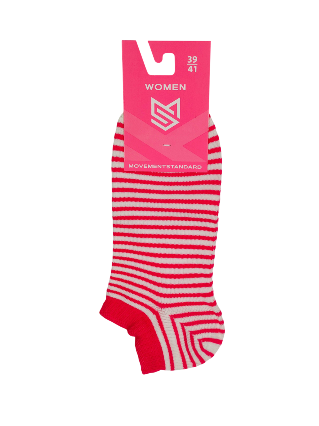 Шкарпетки жін. MS M0118S (ультракороткі) р.36-38, 073 білий-малиновий - 2