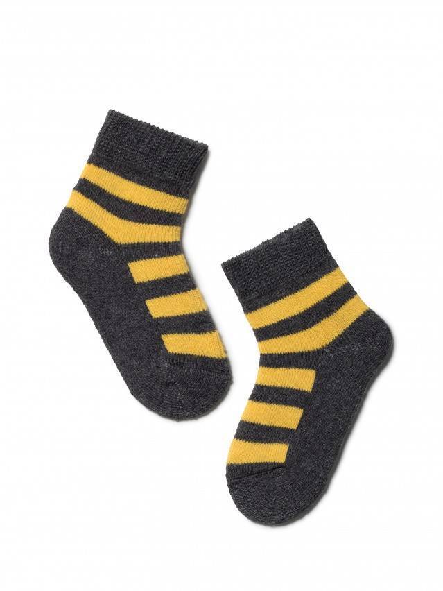 Шкарпетки дитячі SOF-TIKI 7С-46СП, р. 10, 210 темно-сірий-жовтий - 1