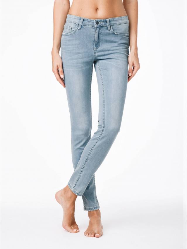 Штани джинсові жіночі 756/3465, р. 170-94, блакитний - 1