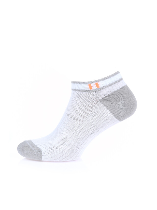 Шкарпетки чол. Л&П 222 (короткі),р.40-41, 03 білий-сірий - 1