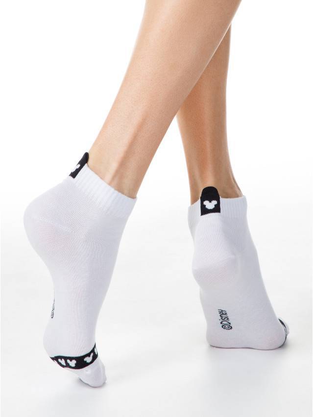 Укорочені жіночі шкарпетки з бавовни, гумка з 