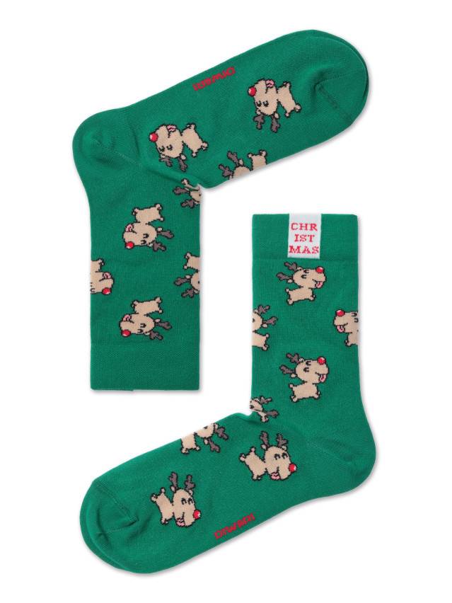 Шкарпетки чоловічі DW NEW YEAR 21С-71СП, р.42-45, 649 зелений - 1