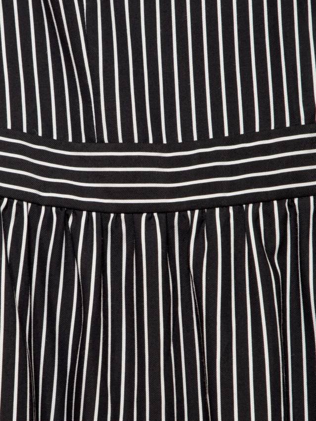 Сукня жіноча з текстильної тканини без рукавів відрізне по лінії талії. По ліфу виробу застрочені тальові виточки і складки по плечах - 6