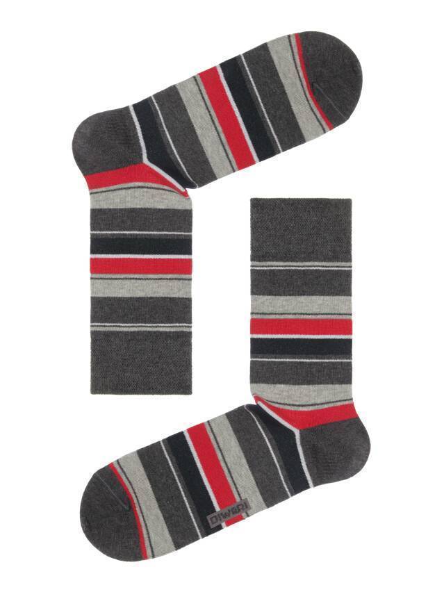 Всесезонні еластичні чоловічі шкарпетки з бавовни, з подвійною анатомічною резинкою, з малюнками з незвичайними колірними - 1