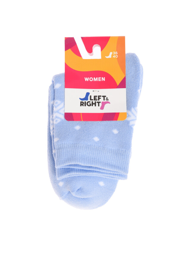 Жіночі шкарпетки Л&П 140 (махрові),р.36-40, 19 блакитний - 2