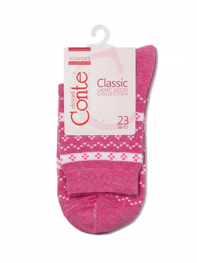 Шкарпетки жіночі бавовняні CLASSIC 15С-15СП, р. 23, 062 рожевий - 3