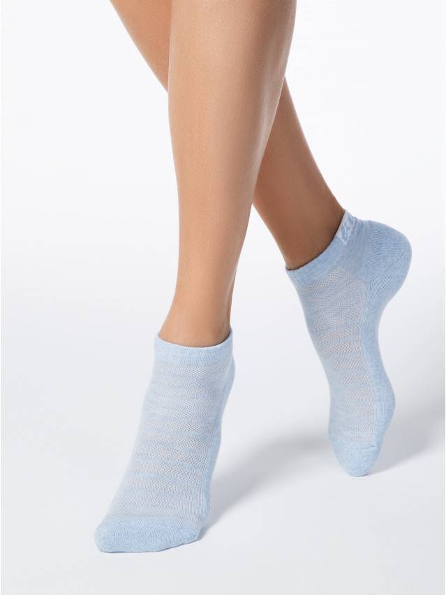 Шкарпетки жіночі бавовняні ACTIVE (короткі, махр. стопа) 16С-92СП, р. 23, 091 світло-блакитний - 1