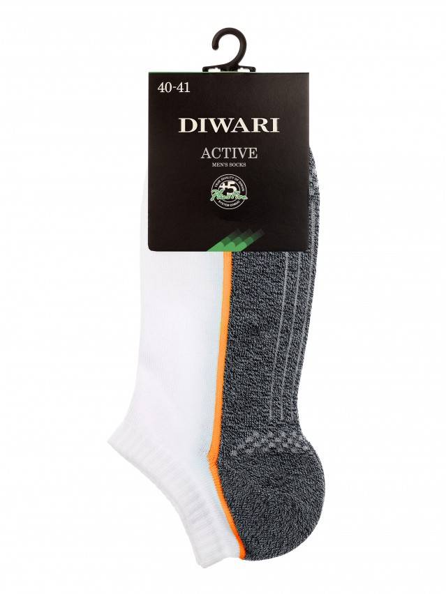 Шкарпетки чоловічі ACTIVE (ультракороткі) 15С-44СП, р. 25, 044 білий-карамель - 2