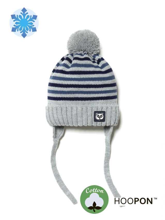 Шапка дитяча ESLI 18С-244СП, р.50-52, сіро-синій - 1